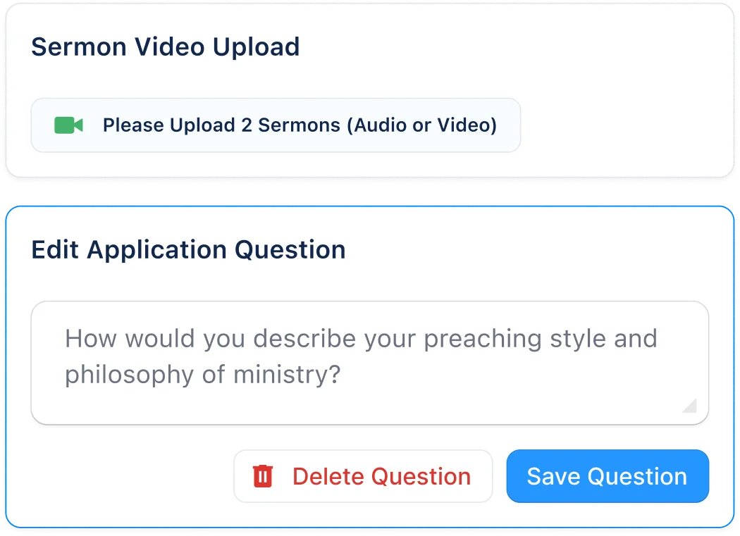 Custom Application Form